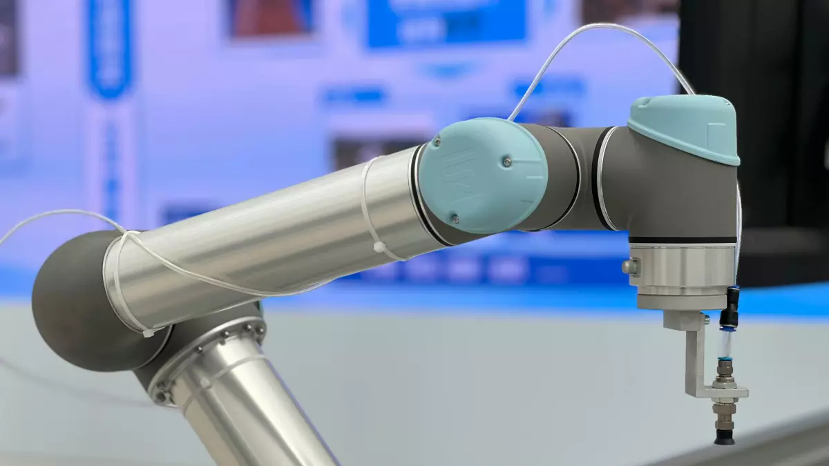 Close-up of a robotic arm